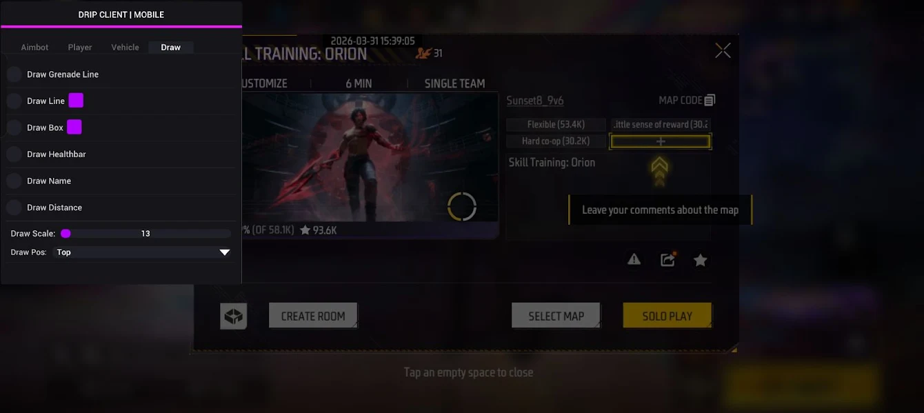 Screenshot of Drip Client FF APK