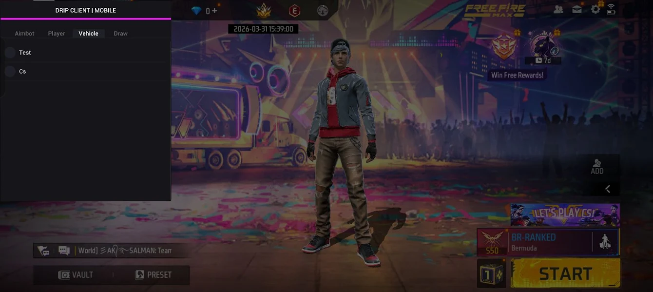 Screenshot of Drip Client Free Fire APK